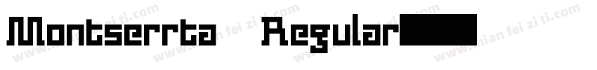 Montserrta Regular字体转换